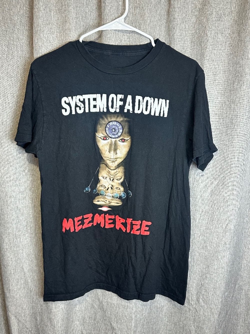 System of a Down Mezmerize Album Cover Graphic Band Tee Black Size Small / S
